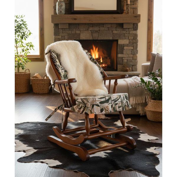 Cadeira de Balanço Vinales Verde 90/40 x 60 x 50 - Moveis De Gramado