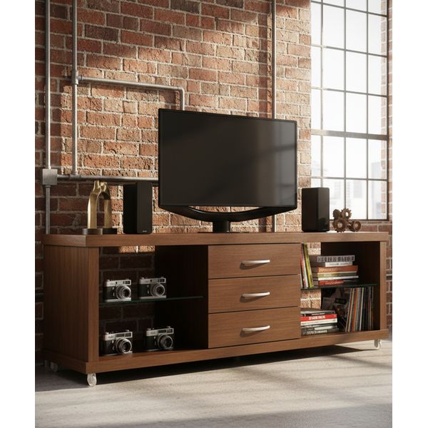 Rack Com Gavetas - Madeira Maciça - Móveis de Gramado