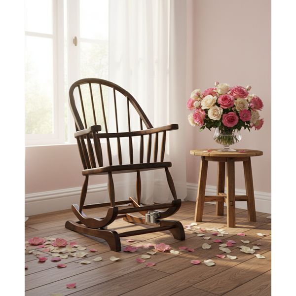 Cadeira De Balanço Encosto Baixo 98/40 x 64 x 50 - Moveis De Gramado