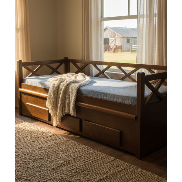 Bicama Sem Gavetas Madri - Madeira Maciça - Móveis de Gramado