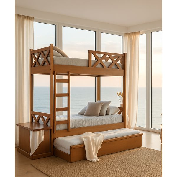 Treliche Sem Gavetas Xavante - Madeira Maciça - Móveis de Gramado