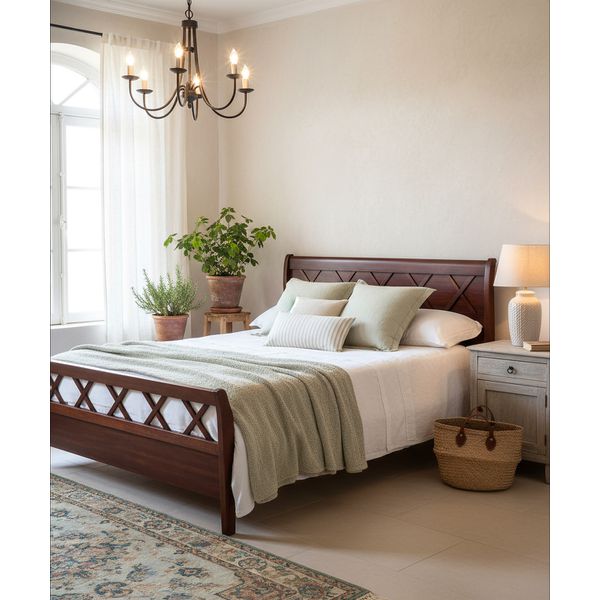 Cama Esmeralda - Madeira Maciça - Móveis de Gramado