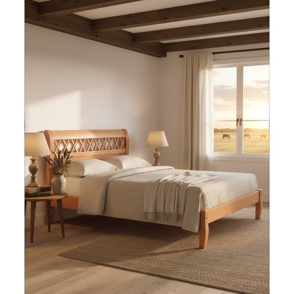 Cama Siena - Madeira Maciça - Móveis de Gramado