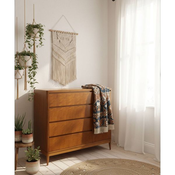 Cômoda Portinari 1,00 x 55 x 1,10 - (04 Gavetas) - Madeira Maciça - Móveis de Gramado