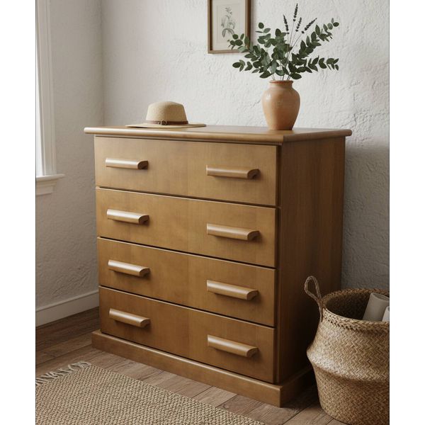 Cômoda Morumbi 1,00 x 55 x 1,10 - (04 Gavetas) - Madeira Maciça - Móveis de Gramado