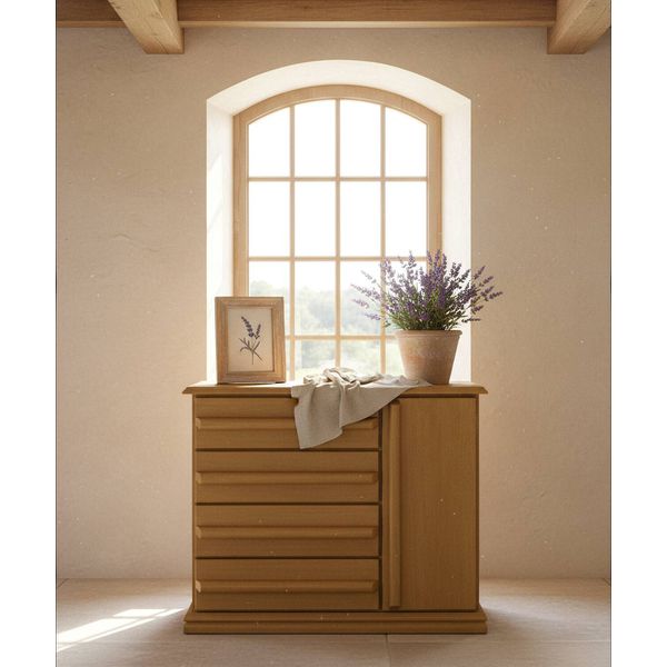 Cômoda Paraguassu 1,00 x 55 x 1,10 - (04 Gavetas) - Madeira Maciça - Móveis de Gramado