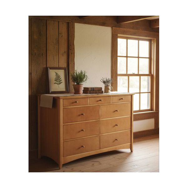 Cômoda Mariante 2,00 x 55 x 1,10 - (09 Gavetas)- Madeira Maciça - Móveis de Gramado