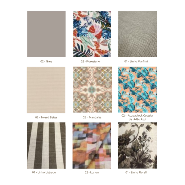 Conjunto de Almofadas Para Cadeira De Balanço Encosto Alto - Móveis de Gramado