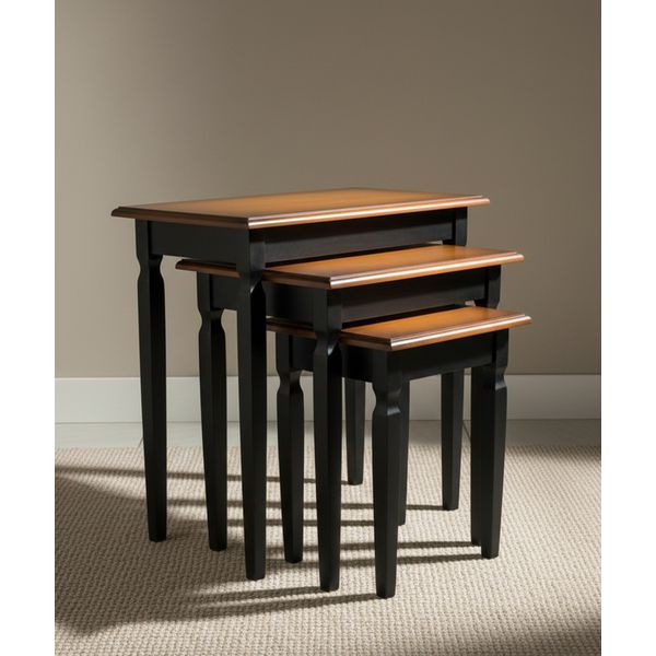 Conjunto de Mesas Laterais Milano - Madeira Maciça - Móveis de Gramado