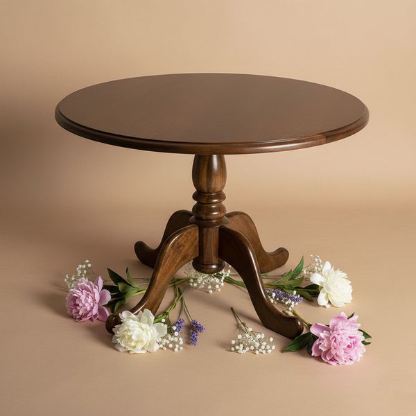 Mesa Redonda Gramadense Maciça - Móveis de Gramado