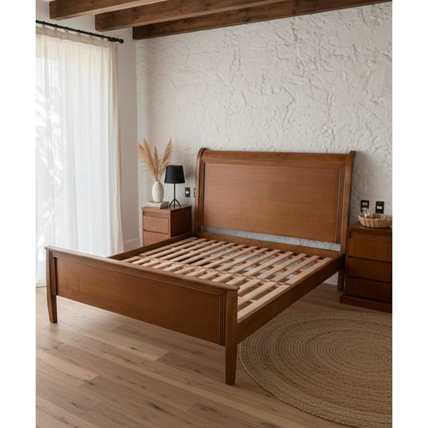 Dormitório Com (02) Mesas de Cabeceiras - Madeira Maciça - Móveis de Gramado