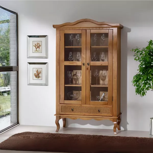 Cristaleira Turim 99 x 41 x 1,79 - 02 Portas - 01 Gaveta - Móveis 3D