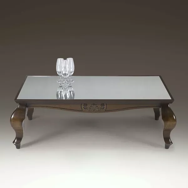 Mesa de Centro 1,20 x 38 x 70 New Versalhes - Madeira Maciça - Clássico CCL Móveis