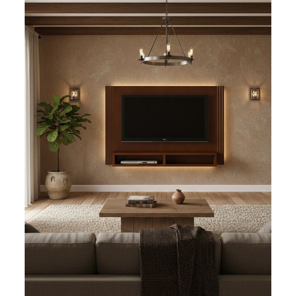 Painel Com Nicho 1,45 x 35 x 1,10 - Móveis de Gramado