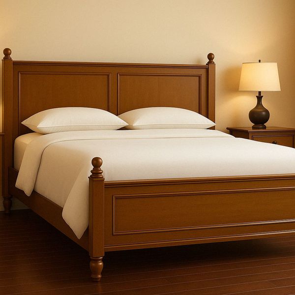 Cama de Casal Texana - Madeira Maciça - Móveis de Gramado