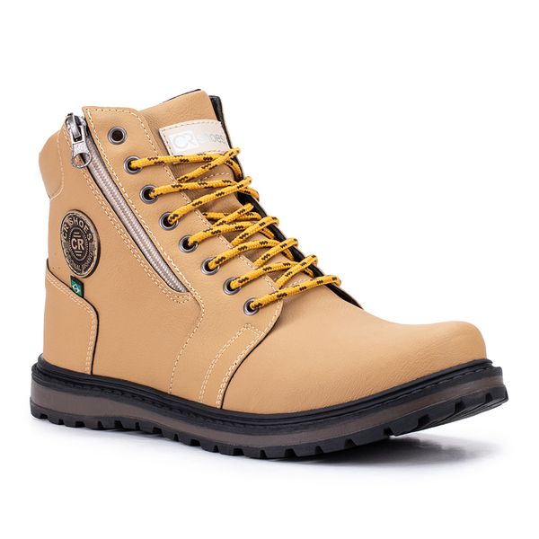 Coturno casual masculino CRshoes mostarda