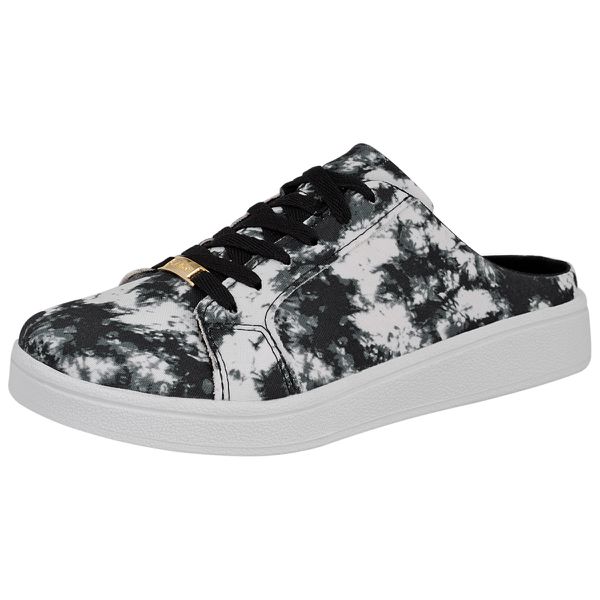 Mule Plataforma CRShoes | Tie Day Preto