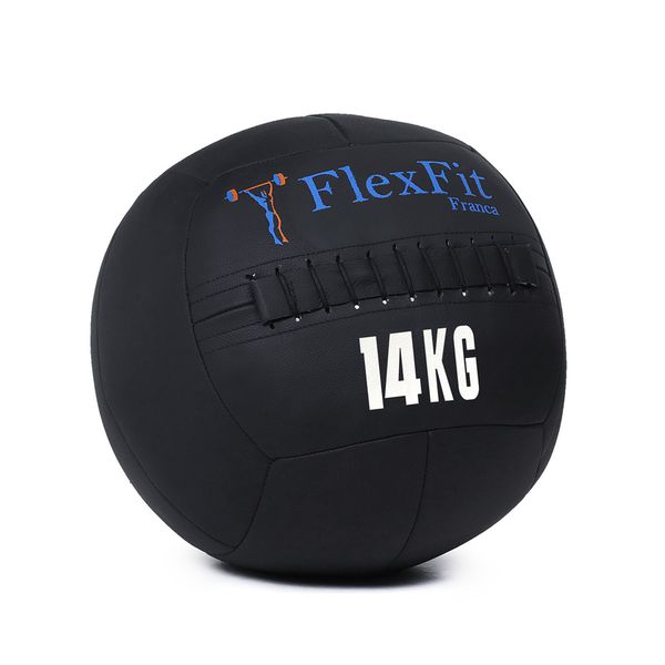 Wall Ball 14kg Medicine Ball 100% Couro Crossfit Funcional Flexfit Franca