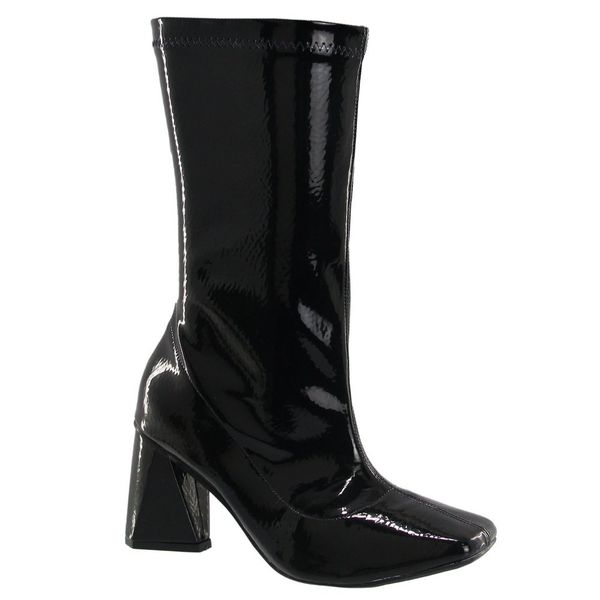 Bota verniz best sale cano medio