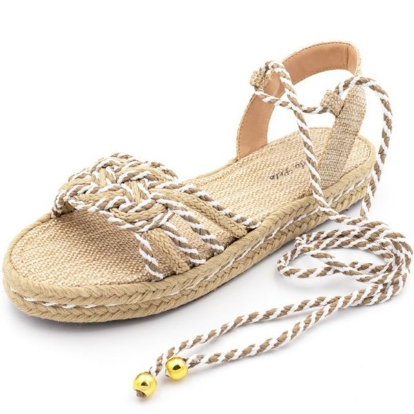 Sandalia shop espadrille branca