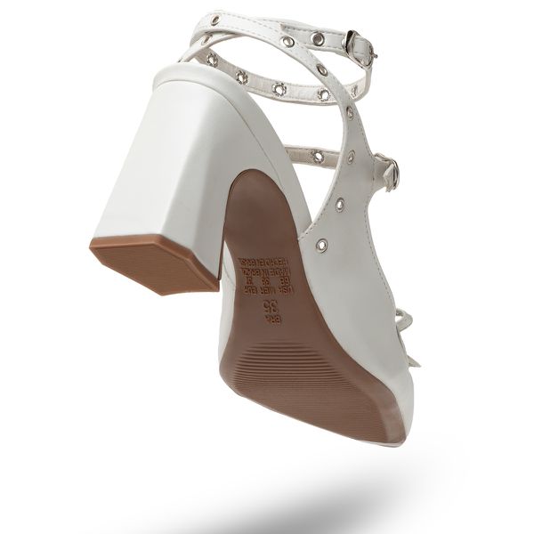 Sandalia scarpin outlet salto grosso