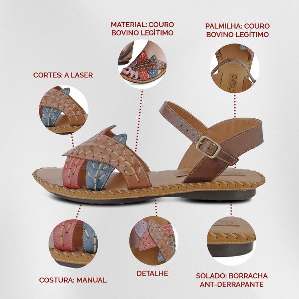 Flor Sandalias Rasteirinha PreÃ§o Sandalia De Couro Mercado Livre