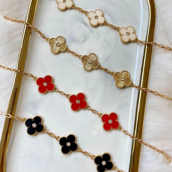 Pulseira trio trevos 