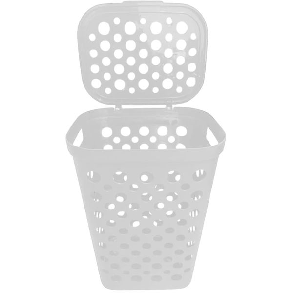 CESTO TELADO COM TAMPA 47 LITROS