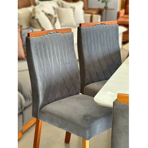 CONJUNTO MESA PEDRO COM 4 CADEIRAS GENOVA