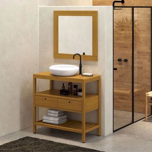 ESPELHEIRA CANELA 70 DE MADEIRA ASTRAL DESIGN