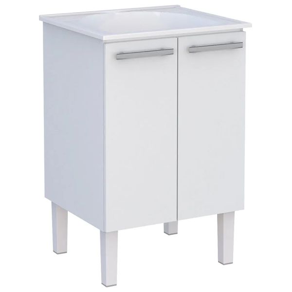 GABINETE COM TANQUE MAX 60 BRANCO MONTADO