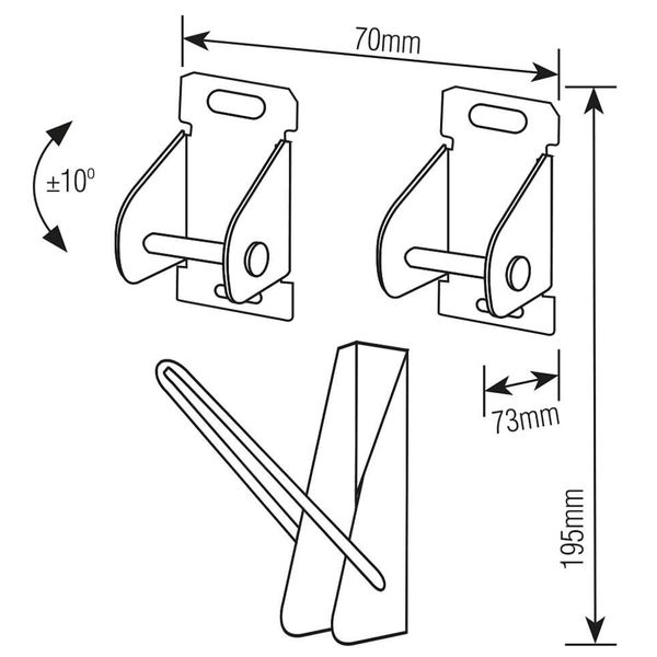 SUPORTE PARA TV UNIVERSAL 10'' A 85'' INCLINÁVEL COM NÍVEL BOLHA 