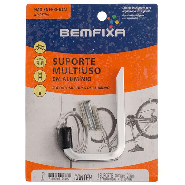 SUPORTE MULTIUSO DE ALUMÍNIO BEMFIXA
