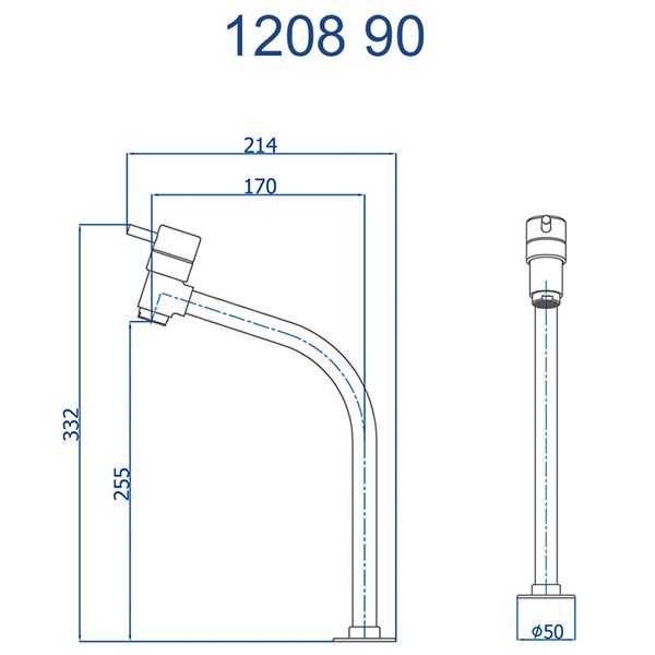 TORNEIRA DE MESA PARA CUBA EVA 90 FANI