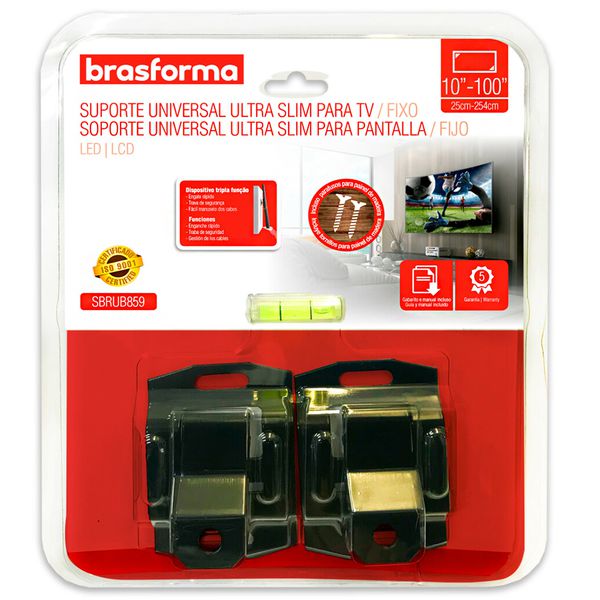 SUPORTE FIXO UNIVERSAL PARA TV 10'' A 100'' SBRUB859