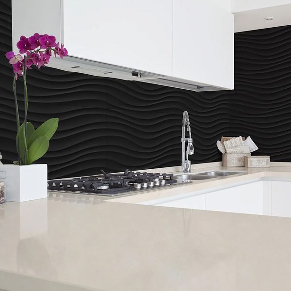 Revestimento 35x70 Wave Black Acetinado Delta (rp)
