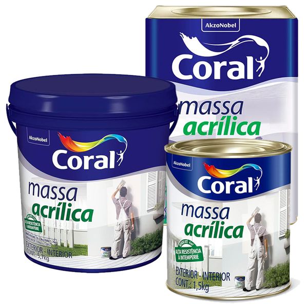 MASSA ACRÍLICA CORAL