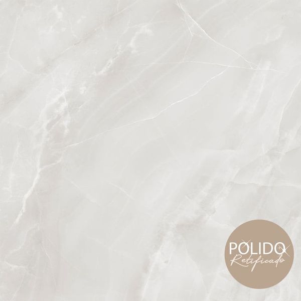 Piso 87x87 Formigres Rubi Cinza Polido