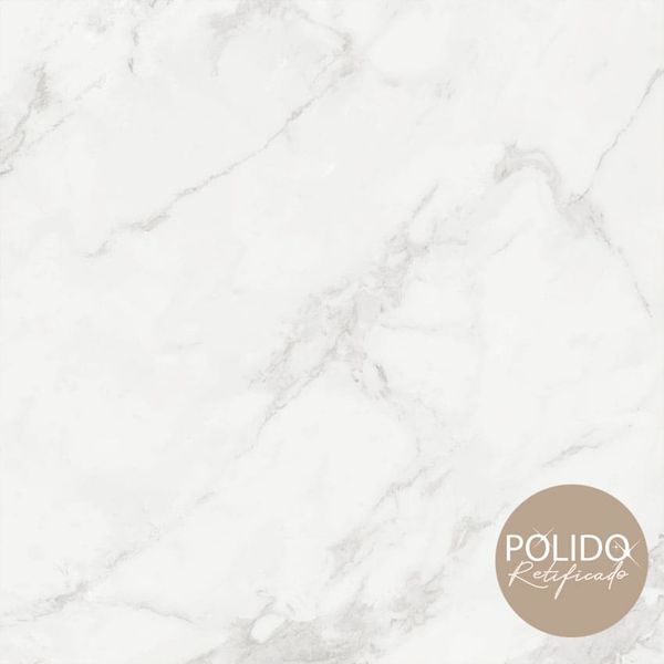 PISO 87X87 FORMIGRES CARRARA CINZA POLIDO 