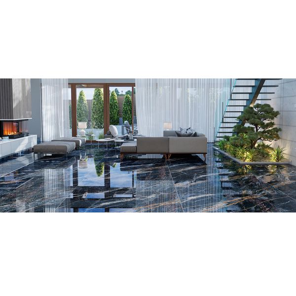 Porcelanato 90x180 Ret Quarzo Indigo Esmaltado Polido