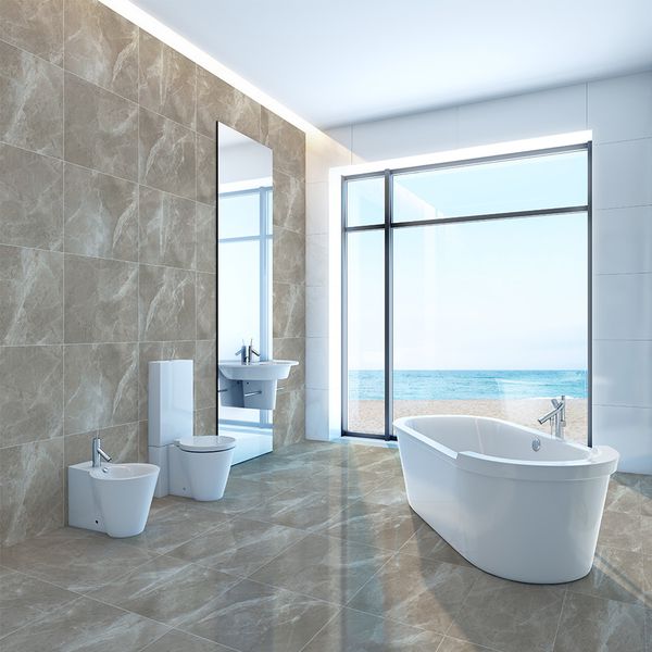 Porcelanato 63x63 Delta Fuji Cinza Polido
