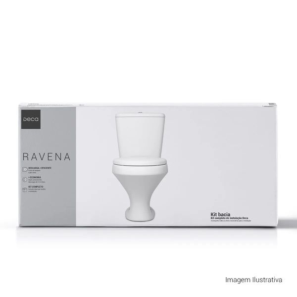 KIT VASO COM CAIXA ACOPLADA RAVENA BRANCO DECA