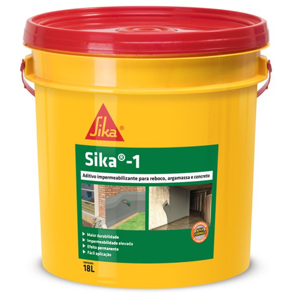 SIKA 1 BALDE ADITIVO IMPERMEABILIZANTE 18 LITROS
