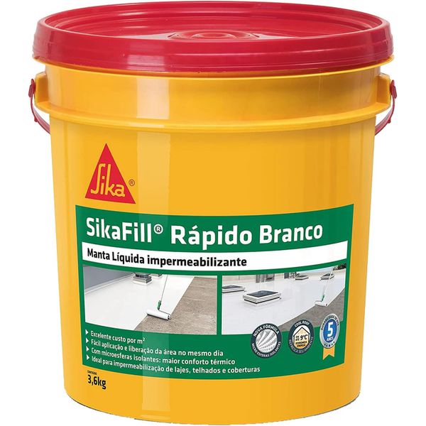 SIKAFILL RAPIDO BRANCO GALÃO 3,6 KG
