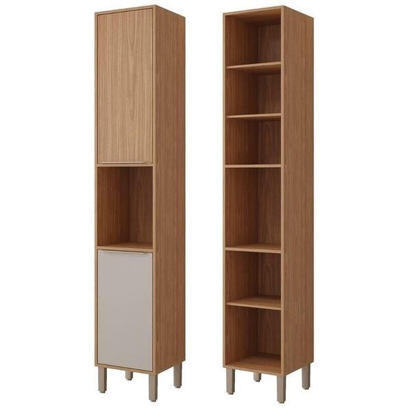 PANELEIRO DIVINA 37CM 2 PORTAS FREIJO/OFF WHITE