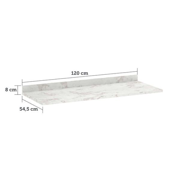TAMPO PARA BALCÃO 120CM EM MDP 25MM LUCIANE