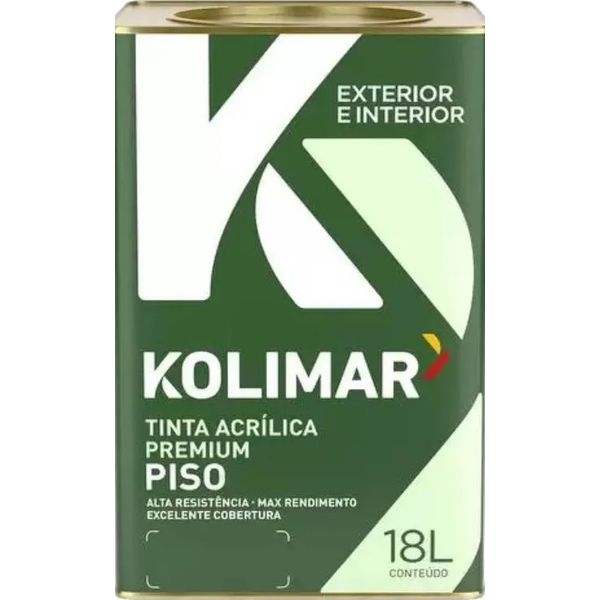 TINTA PREMIUM PISO FOSCO 18 LITROS KOLIMAR 