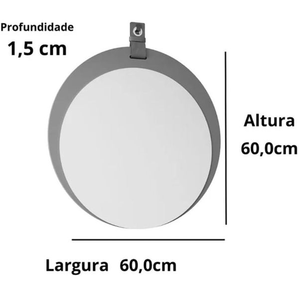 Espelheira Lua 60cm Mgm