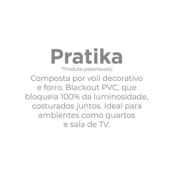 CORTINA PRATIKA YORK SLIM CINZA ESCURO