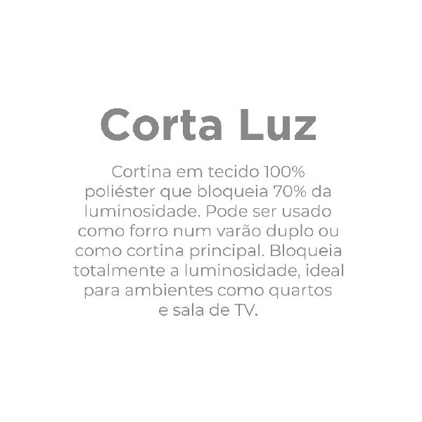 CORTA LUZ TECIDO LISO AREIA BELLA JANELA